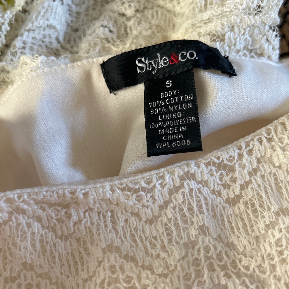 Style and company womens lace dress